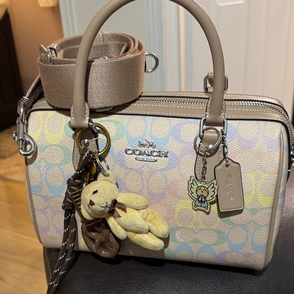Coach Pastel Satchel with Teddy Charm - Picture 4 of 4